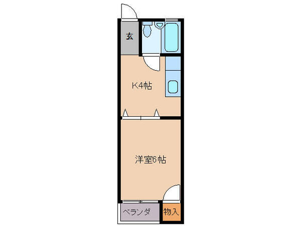 第２サンソンハイツ 205｜三重県伊勢市御薗町高向(賃貸マンション1K・2階・24.00㎡)の写真 その2