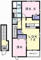 フローラ砥堀Ｂ 204 ｜ 兵庫県姫路市砥堀（賃貸アパート2LDK・2階・58.86㎡） その2