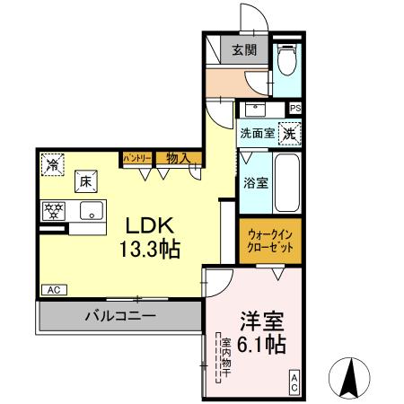 仮称）Ｄ－Ｈｉｌｌｓ　天王 102｜静岡県浜松市中央区天王町(賃貸アパート1LDK・1階・46.55㎡)の写真 その1