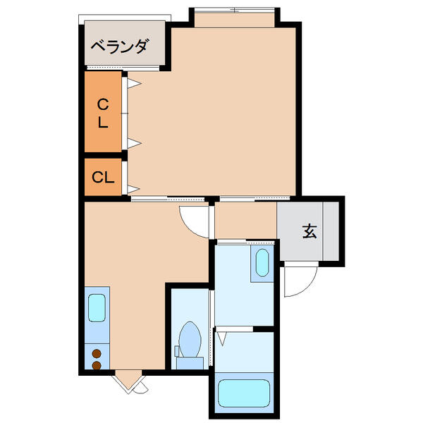 ハイツユートピアⅡ C-1｜新潟県三条市塚野目１丁目(賃貸アパート1DK・1階・32.49㎡)の写真 その2