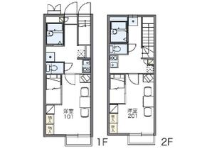 レオパレスエリアピース 205 ｜ 大分県大分市大字古国府（賃貸アパート1K・2階・26.08㎡） その2