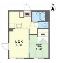 ライフヒルズ藤 102 ｜ 岩手県北上市堤ケ丘２丁目（賃貸アパート1LDK・1階・30.00㎡） その2