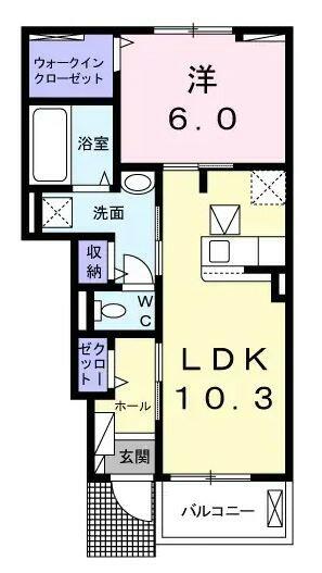 広島県呉市音戸町波多見９丁目(賃貸アパート1LDK・1階・44.21㎡)の写真 その2