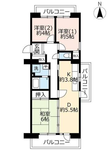 同じ建物の物件間取り写真 - ID:227082204294