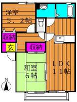 ビアン連島 C202 ｜ 岡山県倉敷市連島町鶴新田（賃貸アパート2LDK・2階・52.29㎡） その2