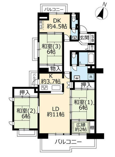 同じ建物の物件間取り写真 - ID:227082307008