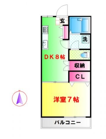 東京都中野区新井２丁目(賃貸マンション1DK・4階・36.00㎡)の写真 その2