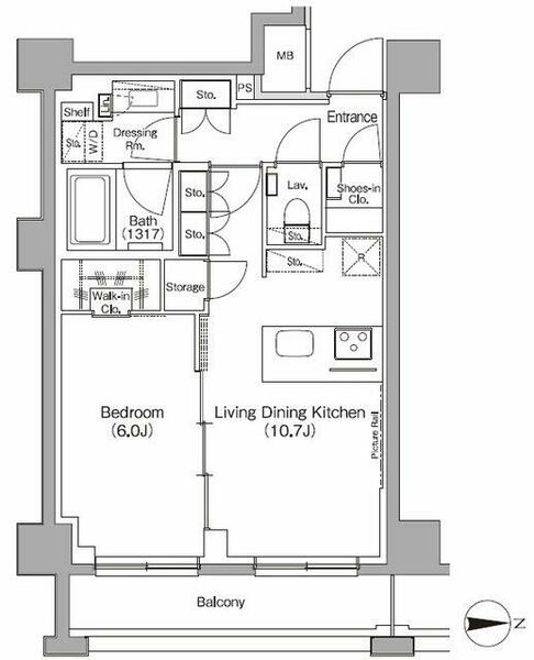 ザ・パークハビオ高円寺レジデンス｜東京都杉並区高円寺南２丁目(賃貸マンション1LDK・1階・43.14㎡)の写真 その2