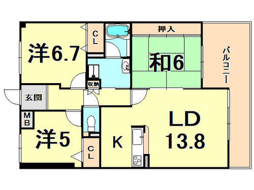 同じ建物の物件間取り写真 - ID:228048683572