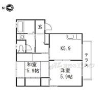 兵庫県丹波篠山市野中（賃貸アパート2K・1階・43.00㎡） その2