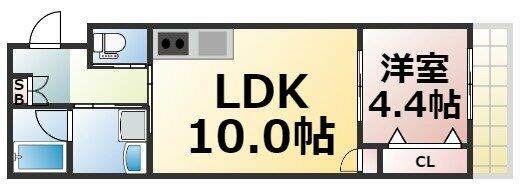 レクラン神路｜大阪府大阪市東成区神路３丁目(賃貸マンション1LDK・10階・36.73㎡)の写真 その2