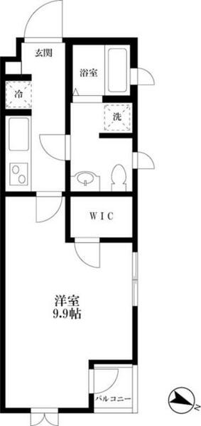 ＬＡＬＡ　ＨＯＵＳＥ A3｜東京都世田谷区北沢４丁目(賃貸マンション1K・1階・32.00㎡)の写真 その2