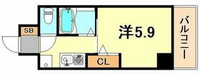 兵庫県神戸市中央区北長狭通５丁目（賃貸マンション1K・5階・20.00㎡） その2