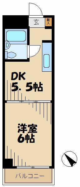 ドゥエル聖蹟 603｜東京都多摩市連光寺３丁目(賃貸マンション1DK・6階・24.65㎡)の写真 その2
