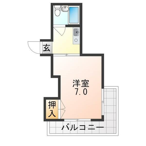 フラットＹ｜大阪府羽曳野市野々上４丁目(賃貸マンション1K・3階・22.00㎡)の写真 その2