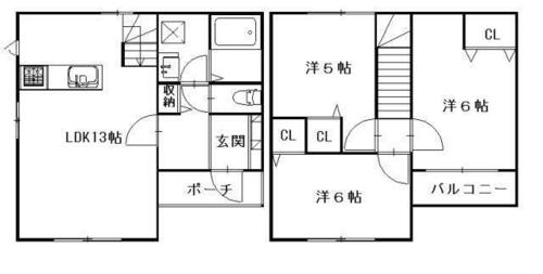 同じ建物の物件間取り写真 - ID:236002870365