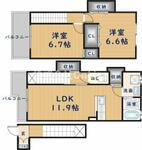 八尾市八尾木５丁目 3階建 築15年のイメージ