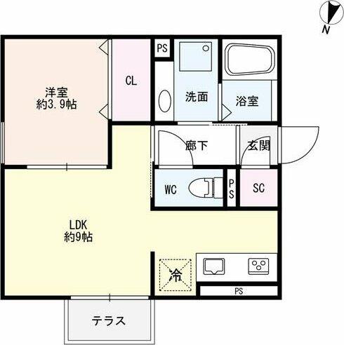 同じ建物の物件間取り写真 - ID:223031946916