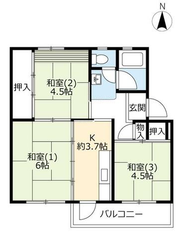 同じ建物の物件間取り写真 - ID:227084047463