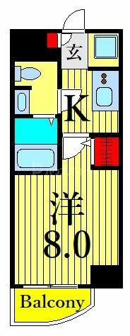 スプランドゥール 201｜東京都台東区西浅草２丁目(賃貸マンション1K・2階・24.64㎡)の写真 その2