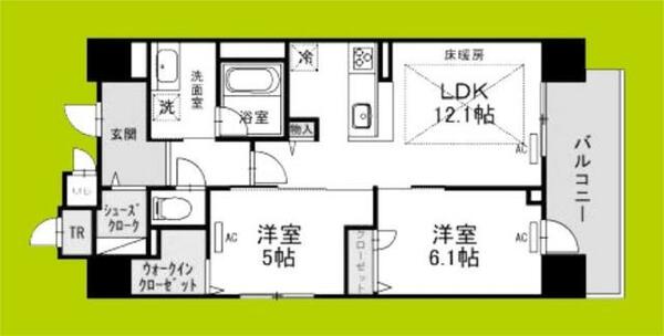 ＩＢＣ　Ｒｅｓｉｄｅｎｃｅ　Ｗｅｓｔ｜大阪府大阪市中央区北久宝寺町４丁目(賃貸マンション2LDK・2階・59.59㎡)の写真 その2