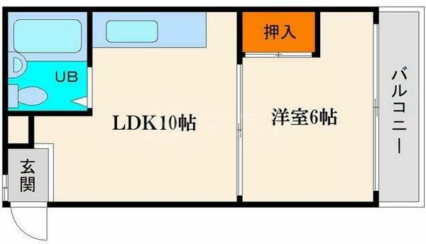 シャトー中島別館 214｜大阪府大阪市都島区都島本通４丁目(賃貸マンション1LDK・2階・37.28㎡)の写真 その2