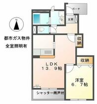 ラッキーハイム丹羽 102 ｜ 愛知県一宮市三条字古川（賃貸アパート1LDK・1階・48.49㎡） その2