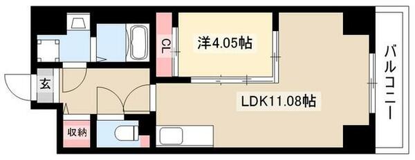 ＧＲＡＮＤＵＫＥ古出来ｆｉｏｒｅ 802｜愛知県名古屋市千種区古出来３丁目(賃貸マンション1LDK・8階・40.00㎡)の写真 その2