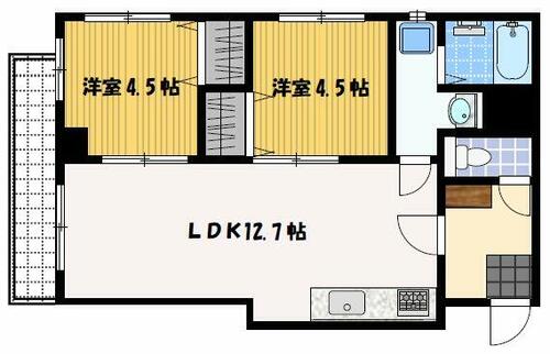 同じ建物の物件間取り写真 - ID:242001432131