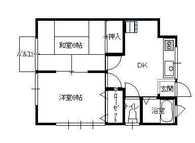 ２１センチュリー 205｜岩手県滝沢市中村(賃貸アパート2DK・2階・39.74㎡)の写真 その2