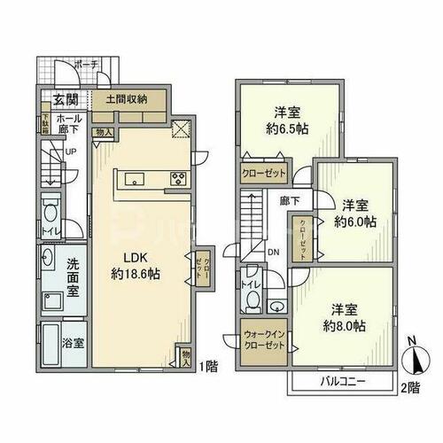 同じ建物の物件間取り写真 - ID:211042358515