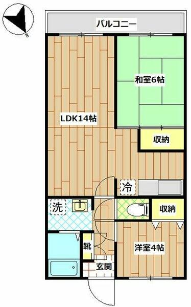 ウエストビレッジ 102｜神奈川県横浜市青葉区美しが丘西３丁目(賃貸マンション2LDK・1階・52.20㎡)の写真 その2