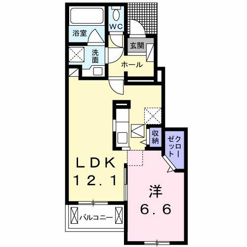 香川県高松市木太町(賃貸アパート1LDK・1階・45.84㎡)の写真 その2