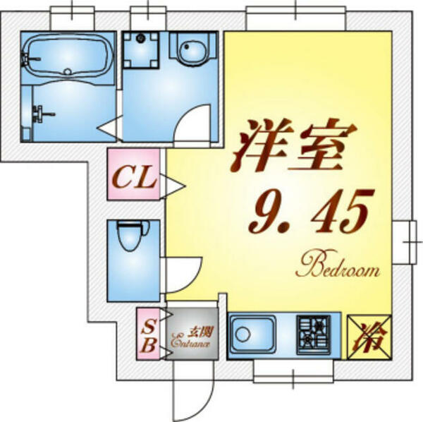 ステラ野田｜兵庫県神戸市垂水区野田通(賃貸アパート1R・1階・26.50㎡)の写真 その2