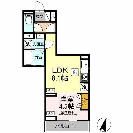 同じ建物の物件間取り写真 - ID:213107469583