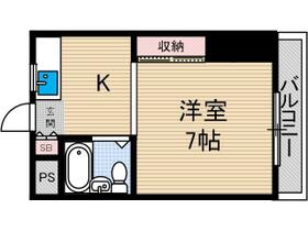 第３３マンション 107 ｜ 大阪府茨木市五十鈴町（賃貸マンション1K・1階・22.05㎡） その2