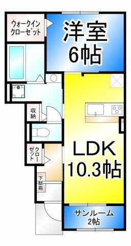 フェリオ 103｜長野県長野市大字徳間(賃貸アパート1LDK・1階・47.66㎡)の写真 その2