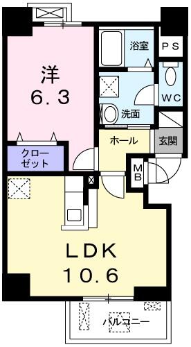 グランブルⅢ 304｜兵庫県神戸市垂水区西舞子２丁目(賃貸マンション1LDK・3階・40.96㎡)の写真 その2