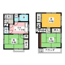 今井貸家 1 ｜ 神奈川県横浜市鶴見区東寺尾４丁目（賃貸一戸建3DK・--・55.49㎡） その2