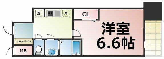 大阪府大阪市東成区東今里２丁目(賃貸マンション1K・13階・23.08㎡)の写真 その2