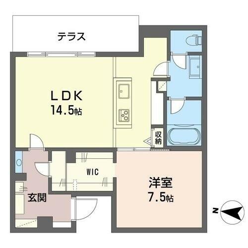 クオリスタ 101｜神奈川県川崎市幸区小倉３丁目(賃貸マンション1LDK・1階・54.98㎡)の写真 その2