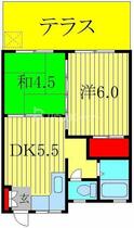 森田マンション 105 ｜ 千葉県我孫子市根戸（賃貸マンション2DK・1階・36.45㎡） その2