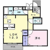 フェルマータⅢ  ｜ 和歌山県和歌山市岩橋（賃貸アパート1LDK・1階・47.05㎡） その2