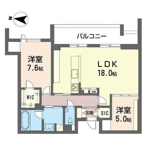 クオリスタ 302｜神奈川県川崎市幸区小倉３丁目(賃貸マンション2LDK・3階・70.20㎡)の写真 その2