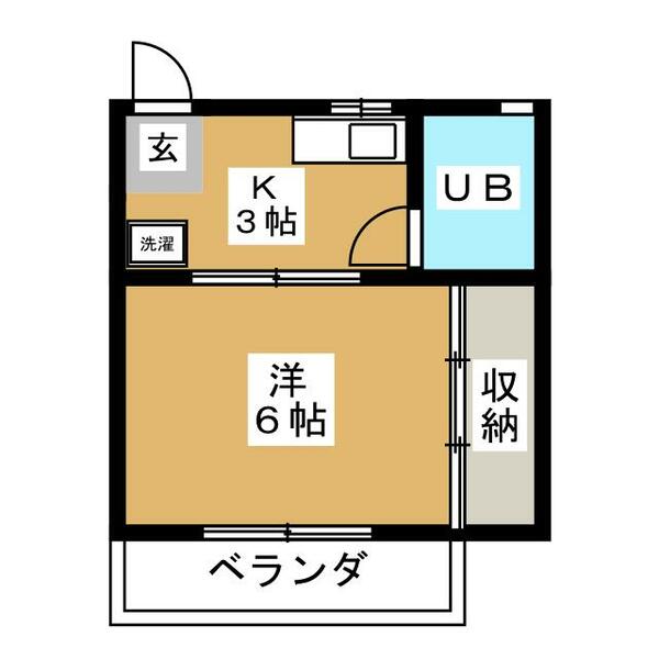 Ｄ　ＷＡＹ｜神奈川県川崎市中原区井田中ノ町(賃貸アパート1K・2階・20.25㎡)の写真 その2