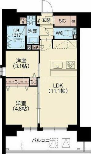 同じ建物の物件間取り写真 - ID:213107580299