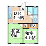 熊本市北区清水万石５丁目 2階建 築44年のイメージ