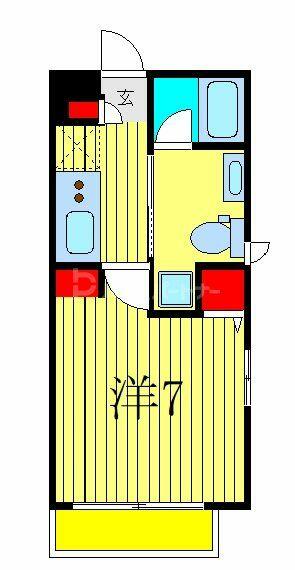 Ｐｒａｉｓｉｅｒ　Ｅｍｕ（プレジールエミュ） 101｜千葉県柏市あけぼの３丁目(賃貸アパート1K・1階・20.02㎡)の写真 その2