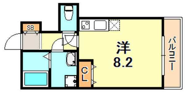 ワコーレヴィアーノ垂水山手四丁目 202｜兵庫県神戸市垂水区山手４丁目(賃貸アパート1K・2階・24.02㎡)の写真 その2