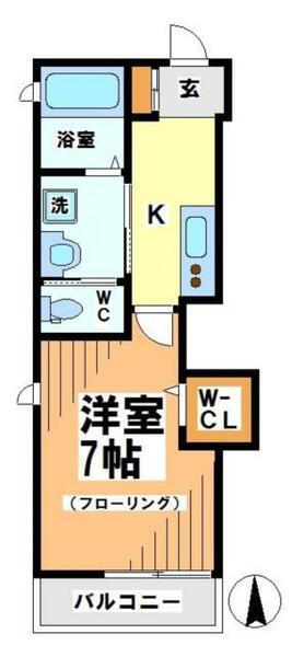 ボンジュール上北沢｜東京都世田谷区上北沢４丁目(賃貸アパート1K・1階・24.46㎡)の写真 その2